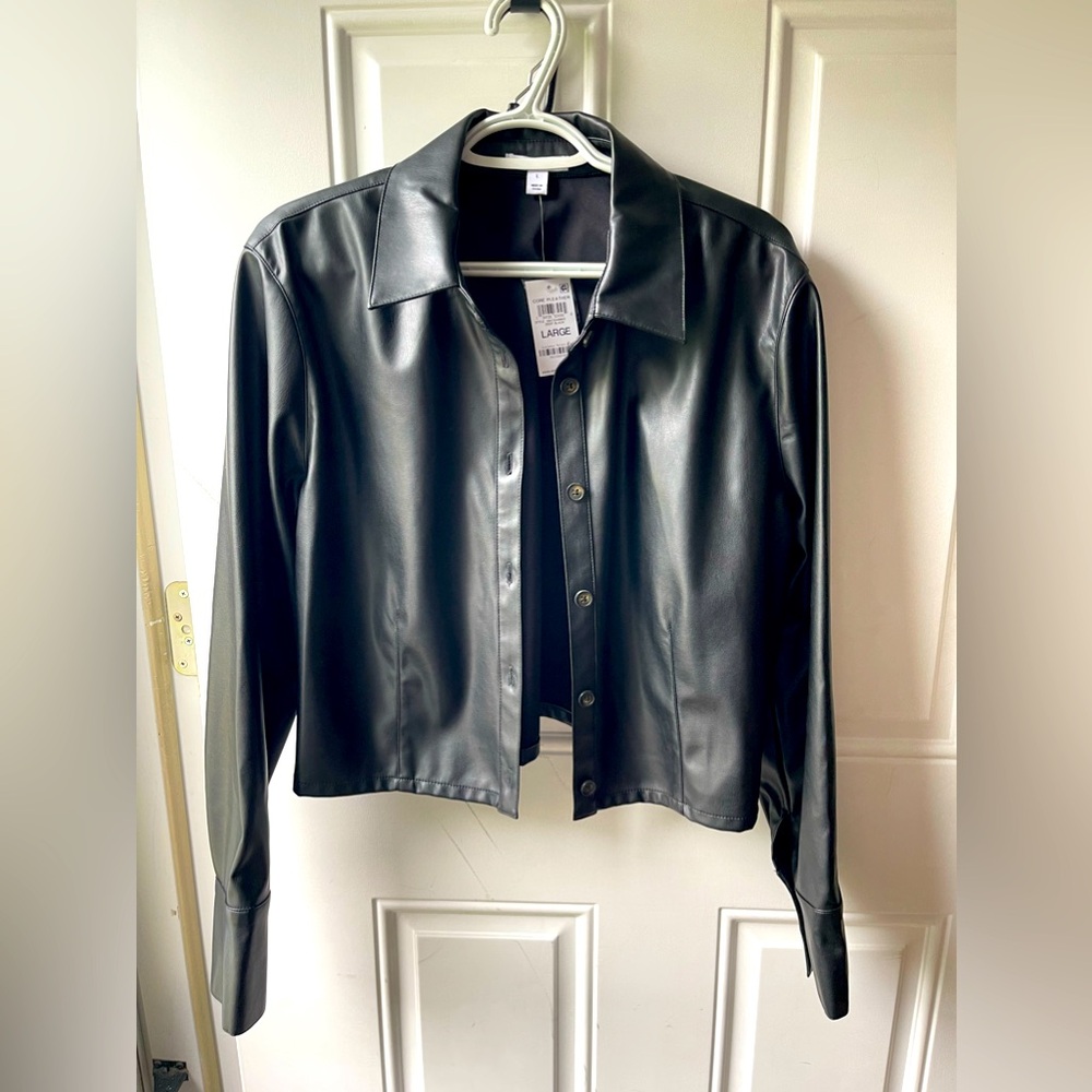 Black Pleather Jacket